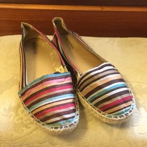 Multi colored women’s flats.